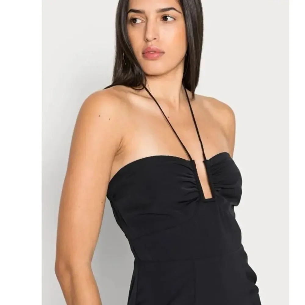 Abercrombie & Fitch NWT Women XL Halter Maxi Slip Dress Romantic